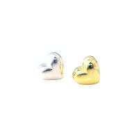 Sterling Silver Spacer Beads, 925 Sterling Silver, Heart, plated Approx 1.5mm 