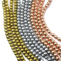 Hematite Beads, Round, polished, DIY Approx 38-40 cm 