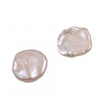 No Hole Cultured Freshwater Pearl Beads, fashion jewelry, white, 15-20mm 