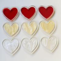 Acrylic Jewelry Pendant, Heart, patchwork 