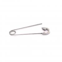 Stainless Steel Stud Earring, Safety Pin, silver color plated, fashion jewelry, silver color, 0.8mm 