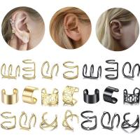 Earring Cuff and Wraps, Zinc Alloy, plated, 12 pieces & Unisex 8mm, 1.2mm 