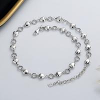 Стерлинговое серебряное ожерелье ювелирного изделия , Серебро 925 пробы, Женский, серебряный, длина:Приблизительно 16.14 дюймовый, продается PC