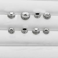 Sterling Silver Spacer Beads, 925 Sterling Silver, platinum color plated 