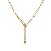 Titanium Steel Jewelry Necklace, plated, fashion jewelry .62 Inch 