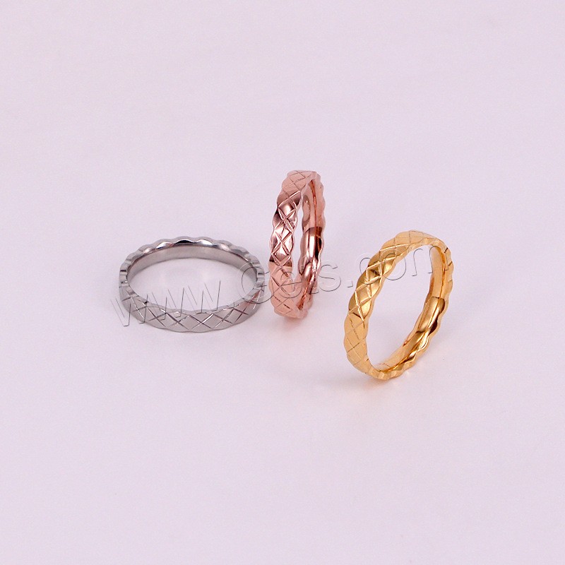 Titanium Steel Finger Ring, plated, different size for choice & for woman, more colors for choice, 4mm, US Ring Size:5-9, Sold By PC