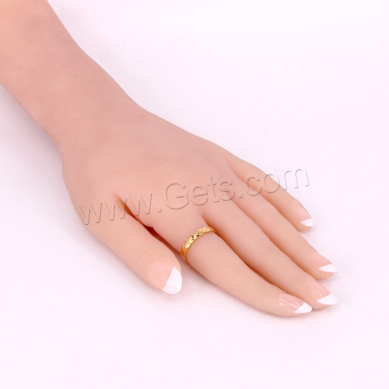 Титан Сталь палец кольцо, титан, Другое покрытие, разный размер для выбора & Женский, Много цветов для выбора, 4mm, размер:5-9, продается PC