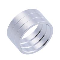 Stainless Steel Finger Ring, 304 Stainless Steel, Donut, Vacuum Plating, Unisex & matte 10.5mm, US Ring Approx 