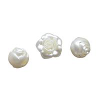 Abalorios de Nácar Blanca Natural, Bricolaje & imitación de perla & diferentes estilos para la opción, Blanco, 10PCs/Bolsa, Vendido por Bolsa