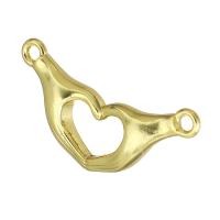 Brass Connector, Hand, gold color plated Approx 2mm 
