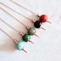 Gemstone Necklaces, Iron, with Natural Stone, Unisex 20mm cm 