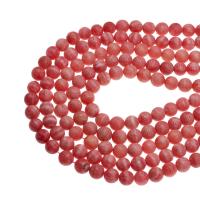 Rhodonit Perlen, rund, DIY, rot, 12x12x12mm, Länge:38 cm, verkauft von Strang