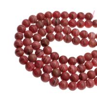 Rhodonit Perlen, rund, DIY, rot, 16x16x16mm, Länge:38 cm, verkauft von Strang