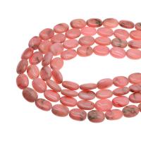 Rhodonit Perlen, oval, DIY, Rosa, 17x13x7mm, Länge:38 cm, verkauft von Strang