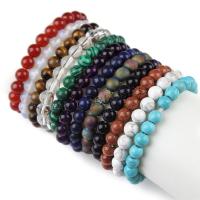 Gemstone Bracelets, Round, fashion jewelry & Unisex 6mm .5 Inch 