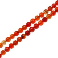 Natural Red Agate Beads, Round, DIY & faceted, red cm 