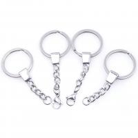 304 Stainless Steel Key Clasp Setting, Donut, Vacuum Ion Plating, Unisex 