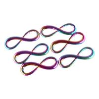 Zinc Alloy Necklace, Infinity, colorful plated, Unisex multi-colored Approx 17.72 Inch 