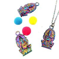 Zinc Alloy Necklace, colorful plated, Unisex multi-colored Approx 17.72 Inch 