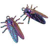 Zinc Alloy Necklace, Cicada, colorful plated, Unisex multi-colored Approx 17.72 Inch 