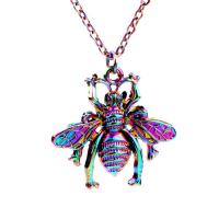 Zinc Alloy Necklace, Bee, Unisex multi-colored Approx 17.72 Inch 
