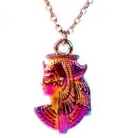 Zinc Alloy Necklace, Unisex multi-colored Approx 17.72 Inch 