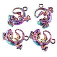Zinc Alloy Necklace, Lizard, colorful plated, Unisex multi-colored Approx 17.72 Inch 