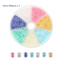 Opaque Rainbow Glass Seed Beads, Seedbead, Round, DIY 2mm 