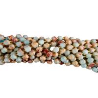 Shoushan Stein Perle, mit Seedbead, Laterne, poliert, DIY & facettierte, gemischte Farben, 6mm, Länge:14.96 ZollInch, verkauft von Strang