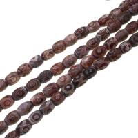 Натуральные тибетские бусины, тибетский агат, Цилиндрическая форма, DIY, разноцветный длина:38 см, продается Strand