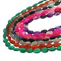 Mixed Gemstone Beads, Flat Oval, DIY cm 
