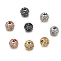 Perles zircon Micro Pave cubes, laiton, Placage, bijoux de mode & pavé de micro zircon Vendu par PC
