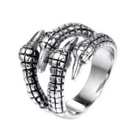 304 Stainless Steel Finger Ring, Claw & for man, original color, US Ring 