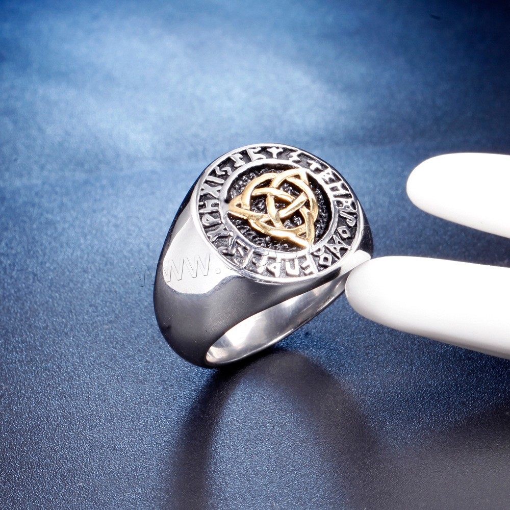 304ステンレススチール 指輪, 真空めっき, 異なるサイズの選択 & 男性用, 無色, 19mm, サイズ:7-13, 売り手 パソコン