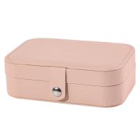 Multifunctional Jewelry Box, PU Leather, with Velveteen, Rectangle, portable 