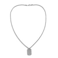 Rhinestone Zinc Alloy Necklace, with iron chain, plated, for woman & with rhinestone Approx 23.6 Inch 