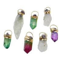 подвески из смешанных драгоценных камней, Латунь, с Полудрагоценный камень, Много цветов для выбора, 20-45mm, продается PC