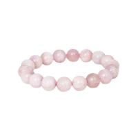 Gemstone Bracelets, Kunzite, Round, vintage & Unisex & radiation protection, pink Approx 7.09 Inch 