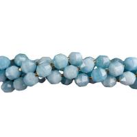 Aquamarin Perlen, mit Seedbead, Laterne, poliert, DIY & verschiedene Größen vorhanden & facettierte, 6-10mm, Länge:14.96 ZollInch, verkauft von Strang