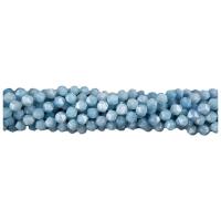 Aquamarine Beads, Round, polished, Star Cut Faceted & DIY, blue, 8mm .96 Inch 