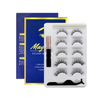 Artificial Fibre False Eyelashes Set, with magnetic & for woman 