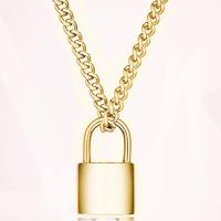 Zinc Alloy Necklace, with Aluminum, Lock, plated, for woman 40cm,57cm 