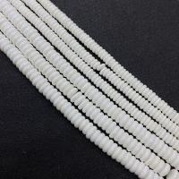 Natural White Shell Beads, Flat Round, DIY white Approx 15 Inch 