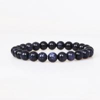 Natural Sandstone Bracelet, Round & radiation protection & for woman Approx 7.09 Inch 