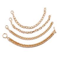Zinc Alloy Bracelet Set, bracelet, punk style & for woman, golden, 8mm,9mm Approx 7.87 Inch, Approx 