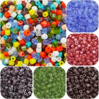 Opaque Rainbow Glass Seed Beads, Seedbead, Round, DIY 