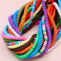 Rondelle Polymer Clay Beads, argile de polymère, abaque, DIY, plus de couleurs à choisir .35 pouce, Vendu par brin