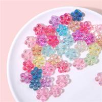 Plating Acrylic Beads, Flower, DIY 15mm 