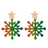 Acrylic Drop Earring, Snowflake, for woman & hollow 