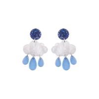 Acrylic Drop Earring, Cloud, fashion jewelry & for woman 